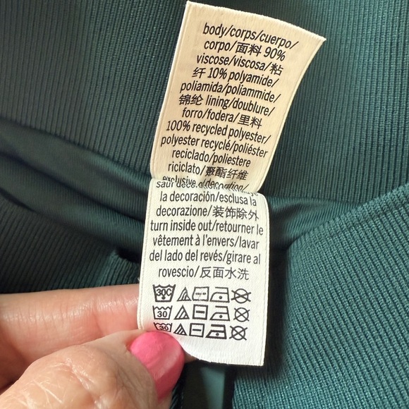 Pink Victoria’s Secret Track Jacket Long Sleeve Zip Sporty Lightweight Green XXL - Picture 12 of 13